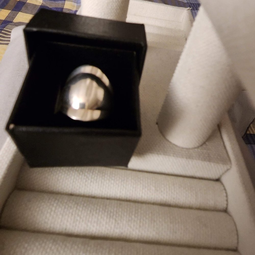 Solid Sterling Silver "Dome" Ring - image 5